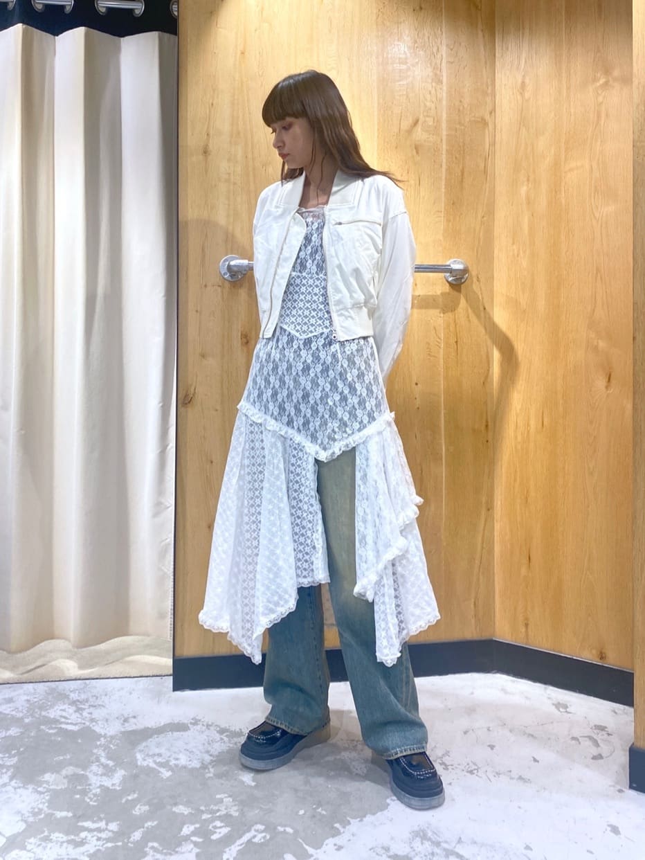 SLY COMBINATION LACE ドレス 白 SLY COMBINATION LACE ドレス White