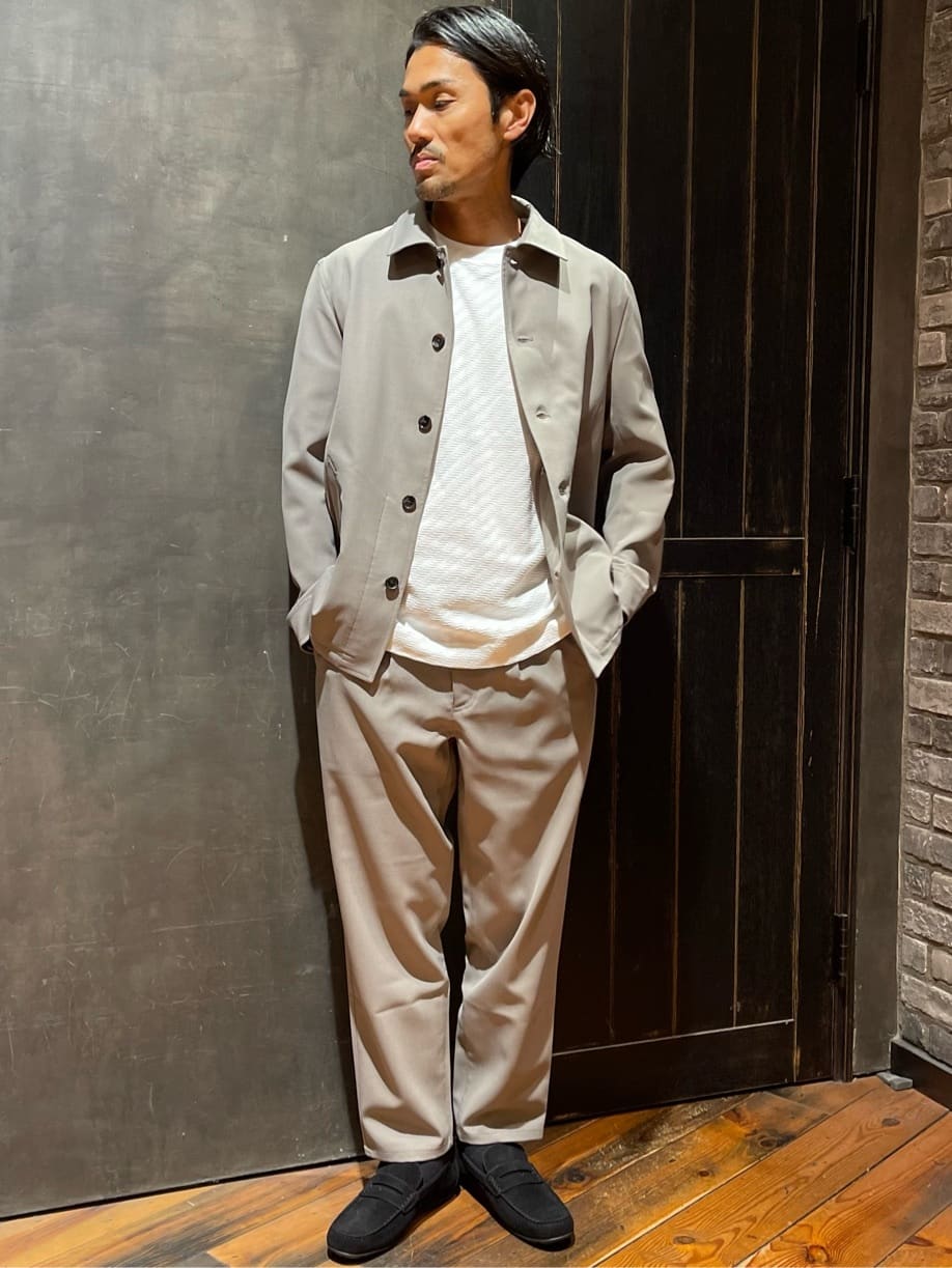 MEN'S BIGIのポリエステルオックスショートステンカラーブルゾンを使ったコーディネートを紹介します。｜Rakuten Fashion(楽天ファッション／旧楽天ブランドアベニュー)3763628