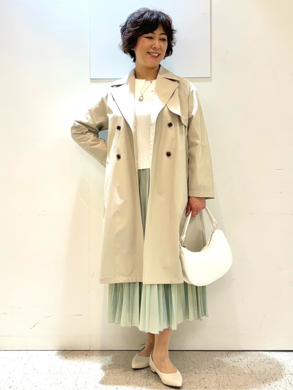 Reflectの【春SALE/洗える】ライティスプリングコートを使ったコーディネートを紹介します。｜Rakuten Fashion(楽天ファッション／旧楽天ブランドアベニュー)3772053
