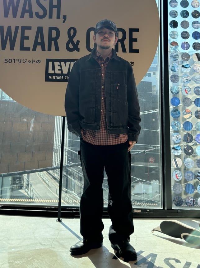 Levi'sのTYPE I トラッカージャケット ブラック STONEWASHを使ったコーディネートを紹介します。｜Rakuten Fashion(楽天ファッション／旧楽天ブランドアベニュー)3779879