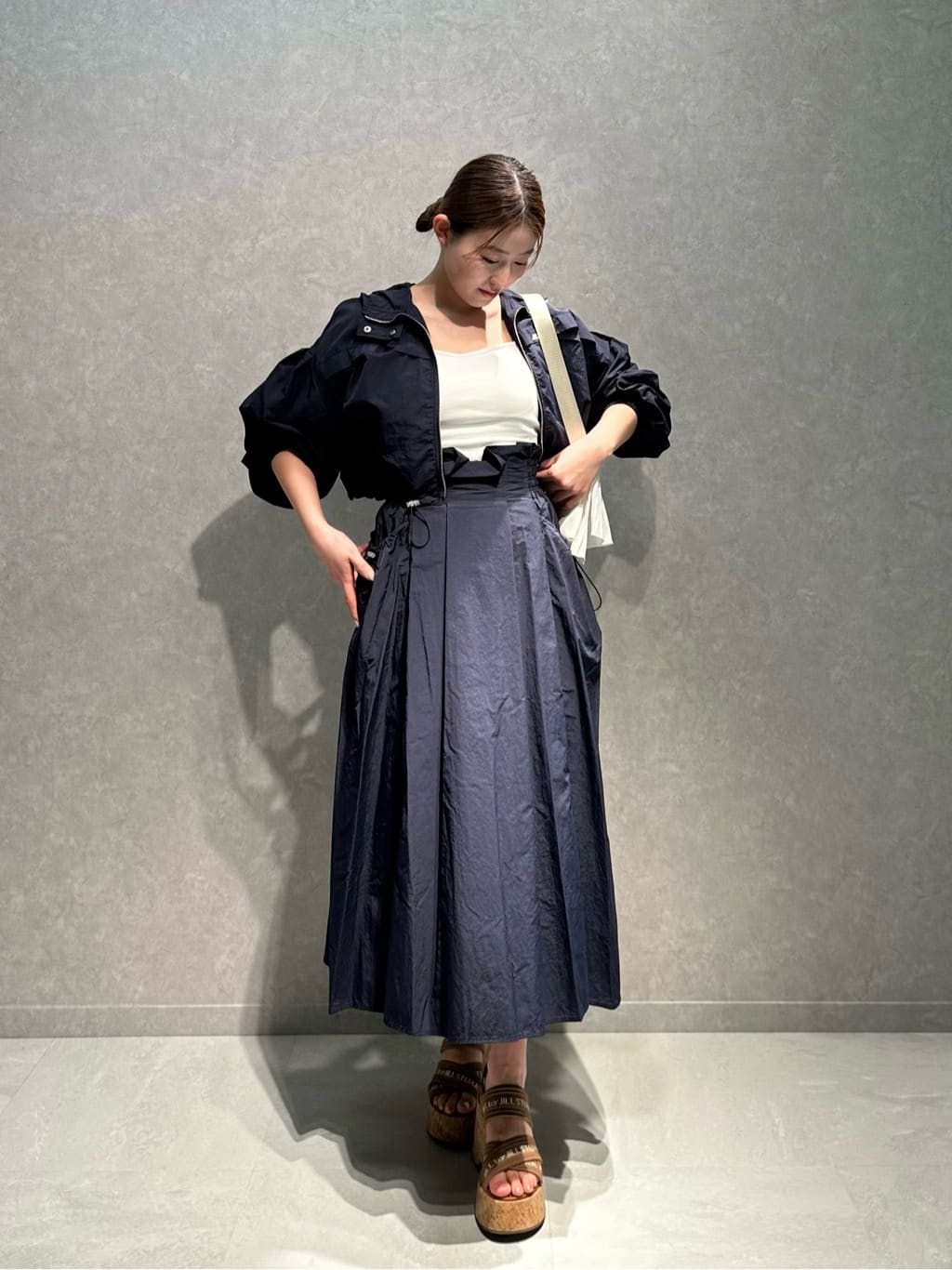 JILL by JILL STUART | ◇ナイロンハイウエストフレアスカート
