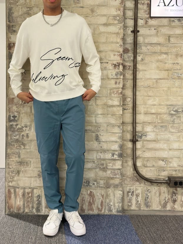 AZUL by moussyの3D刺繍長袖ニットトップスを使ったコーディネートを紹介します。｜Rakuten Fashion(楽天ファッション／旧楽天ブランドアベニュー)3828758