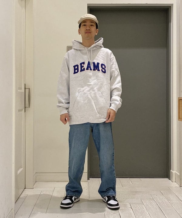 BEAMS MENのBEAMS / コットン ナイロン 6 パネル キャップを使ったコーディネートを紹介します。｜Rakuten Fashion(楽天ファッション／旧楽天ブランドアベニュー)3840117