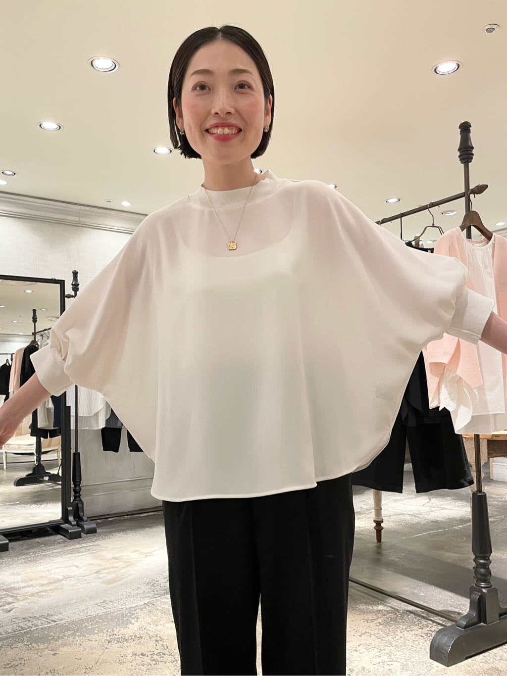 ビアズリーニットコンビブラウス