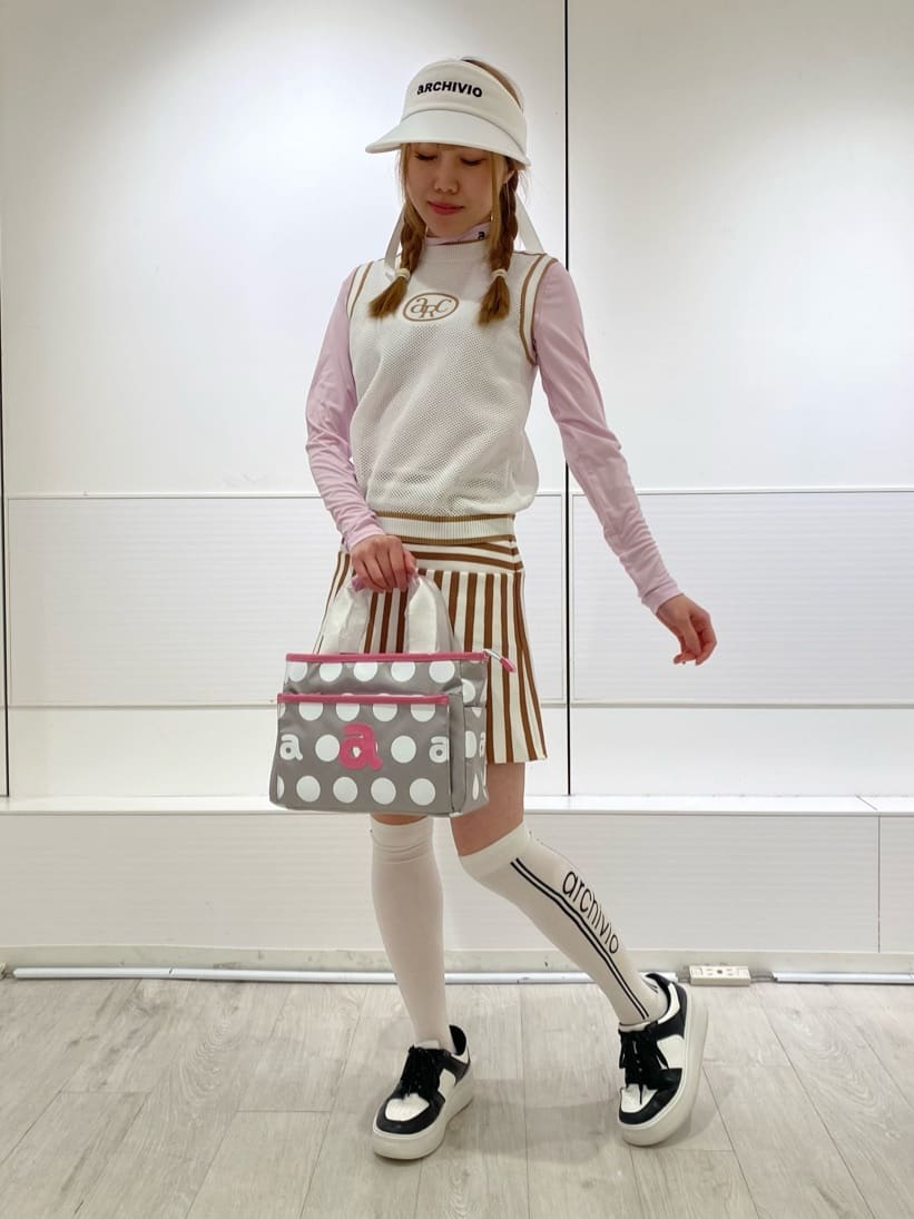 archivio | ストライプ柄ニットスカート | Rakuten Fashion(楽天