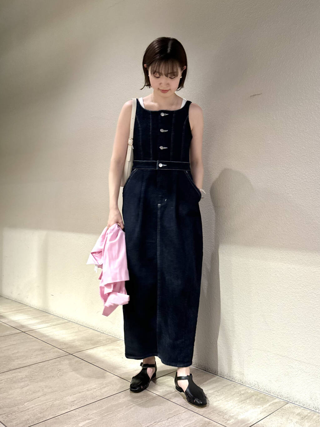 【タグ付】LEE×ROSSO [別注]BALLOON DENIM DRESS URBAN RESEARCH ROSSOの『別注』Lee*ROSSO BALOON DENIM DRESSを