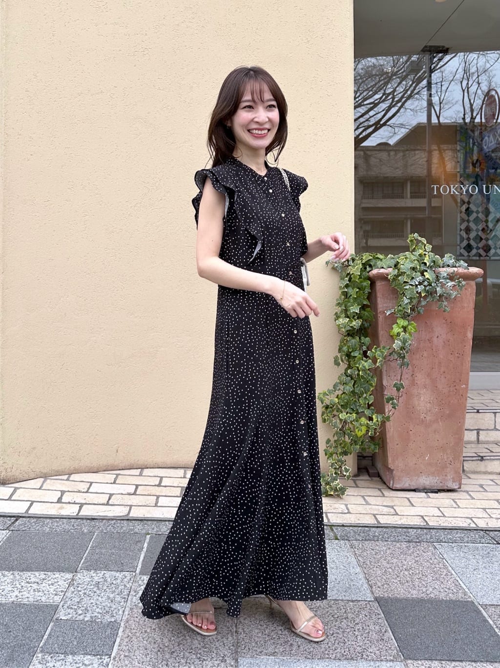 miki監修】 ドットプリントマーメイドワンピー ス