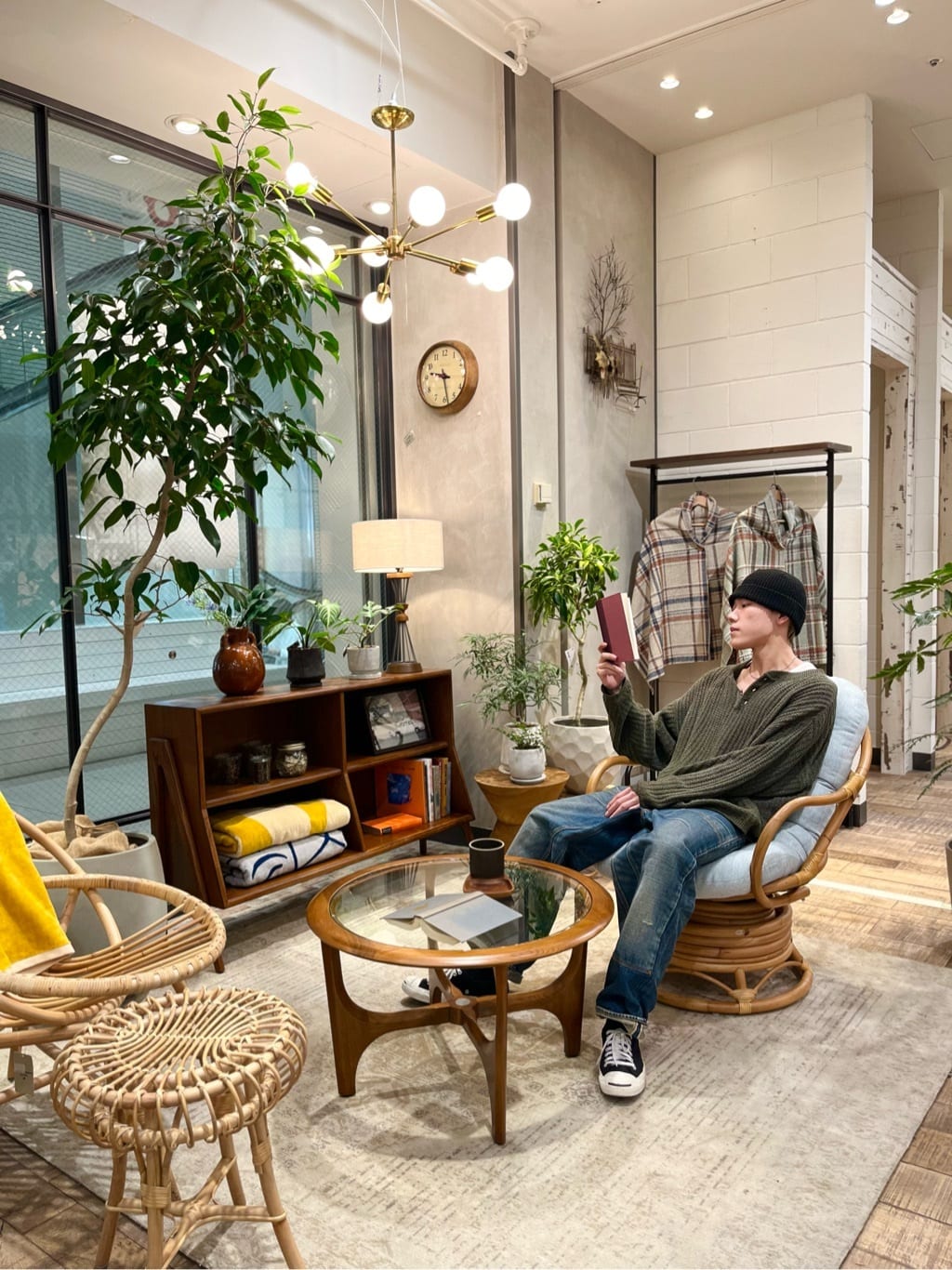 journal standard Furnitureの【Creer/クレエ】ラタンプランタースタンドを使ったコーディネートを紹介します。｜Rakuten Fashion(楽天ファッション／旧楽天ブランドアベニュー)3861294