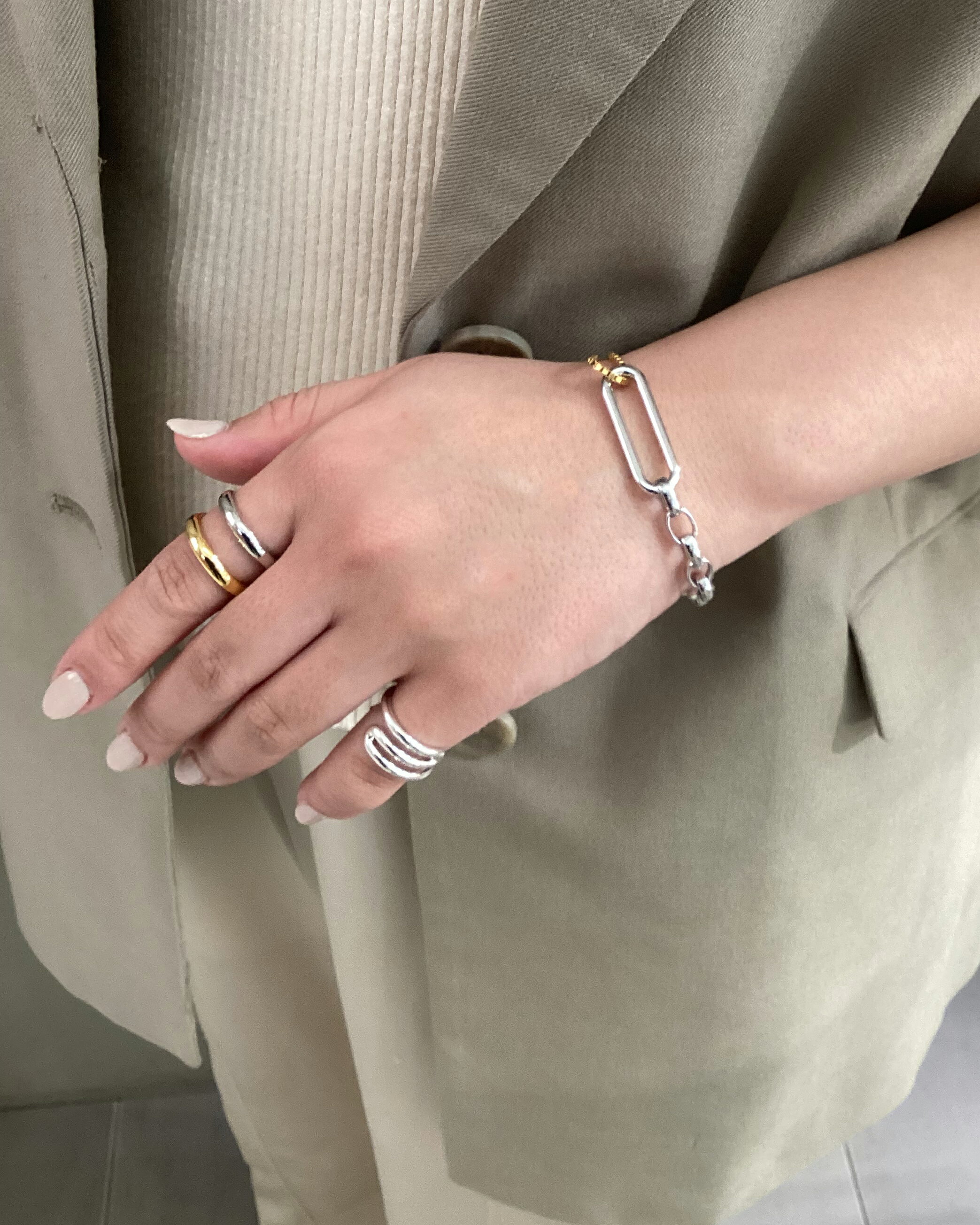 Jouete | チェーン ブレスレット コンビカラー | Rakuten Fashion(楽天