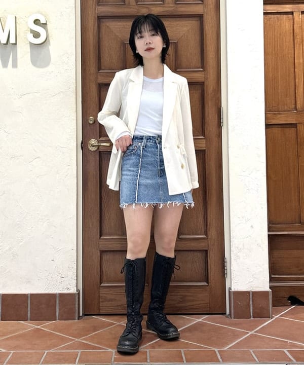 BEAMS WOMENのLEVI'S(R) / RECRAFTED スカートを使ったコーディネート