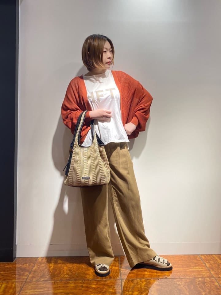 Vinのドルマンスリーブメッシュカーディガンを使ったコーディネートを紹介します。｜Rakuten Fashion(楽天ファッション／旧楽天ブランドアベニュー)3882809