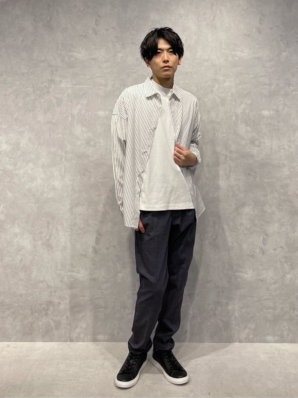 NANO universeのAnti Soaked(R)汗染み防止 クルーネックビッグTを使ったコーディネートを紹介します。｜Rakuten Fashion(楽天ファッション／旧楽天ブランドアベニュー)3883175