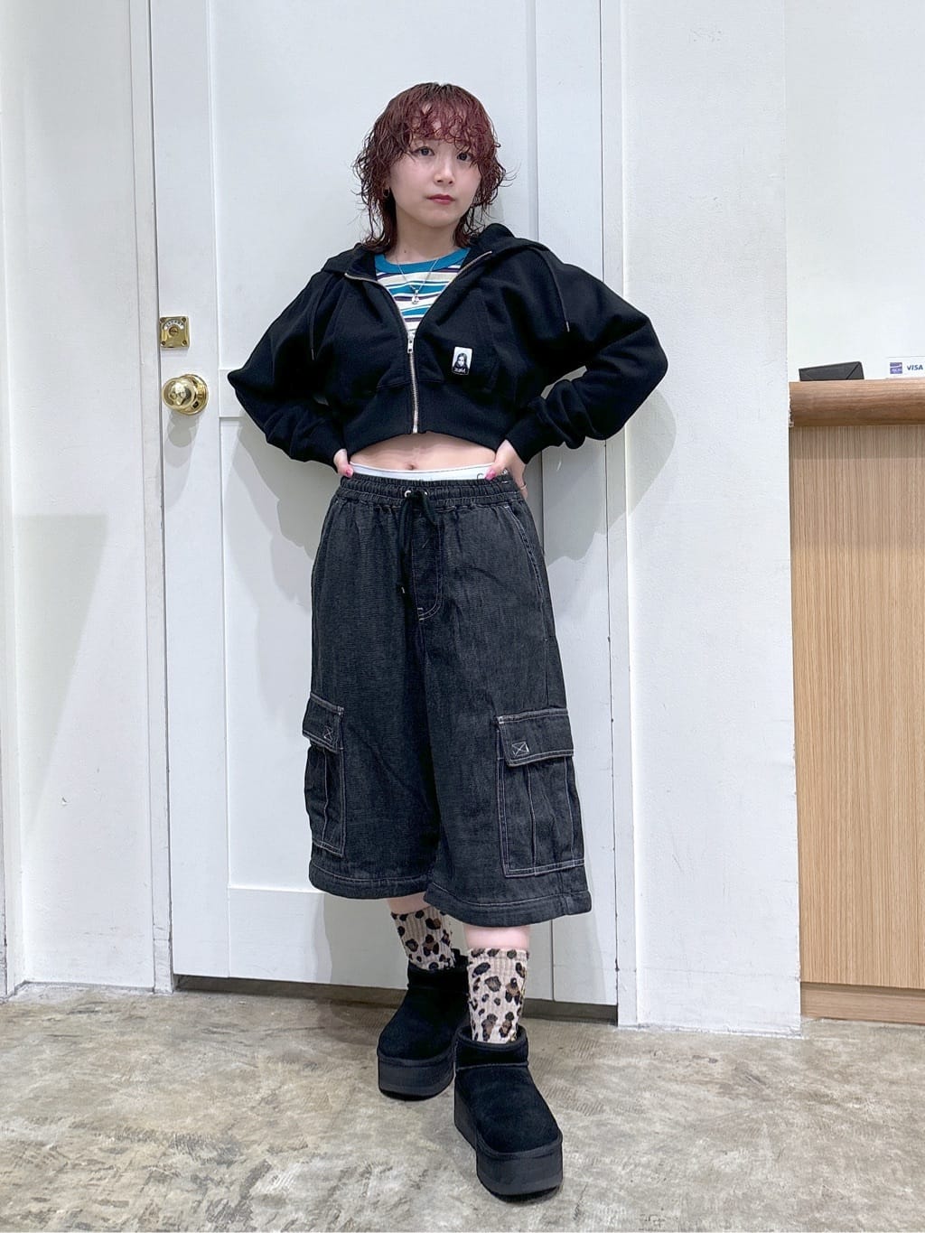 X-girlのSTRIPED S/S TOP AND SKIRT SET UP セットアップ X-girlを使っ 