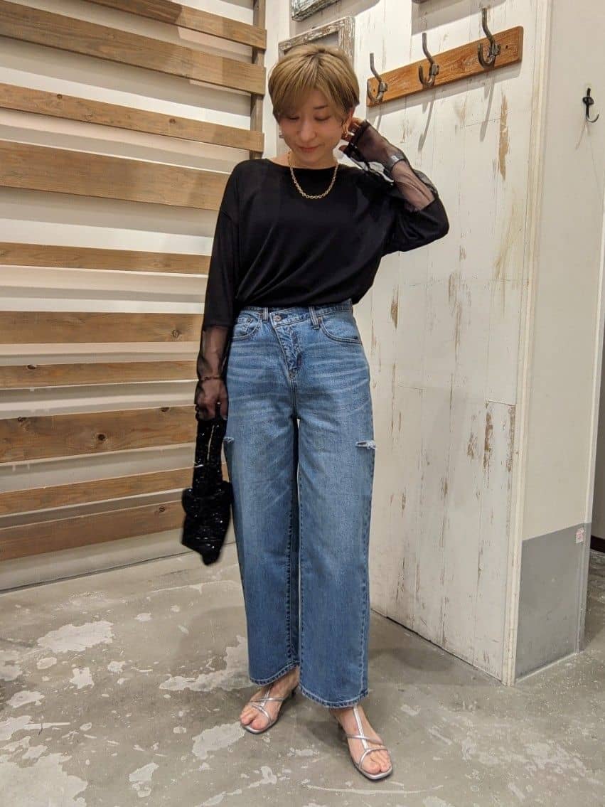 CIAOPANIC TYPYの【KASEY】vintagedenimサイドカットアウト