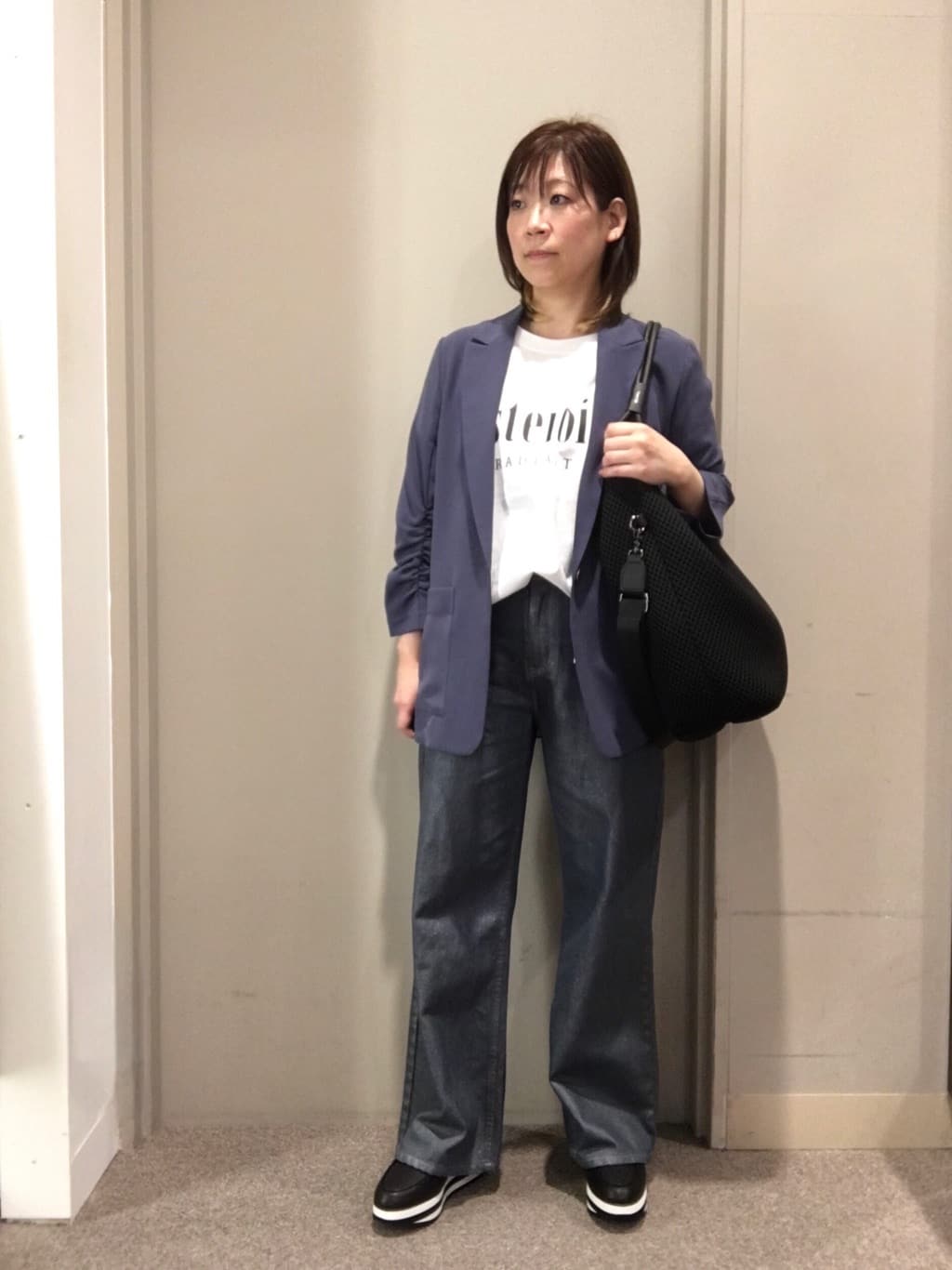 Vinのメッシュデザイントートバッグを使ったコーディネートを紹介します。｜Rakuten Fashion(楽天ファッション／旧楽天ブランドアベニュー)3904681