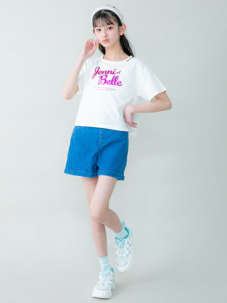 JENNI Online Shopの【WEB限定】【UVカット】防蚊ネックスリットTシャツを使ったコーディネートを紹介します。｜Rakuten Fashion(楽天ファッション／旧楽天ブランドアベニュー)3906120