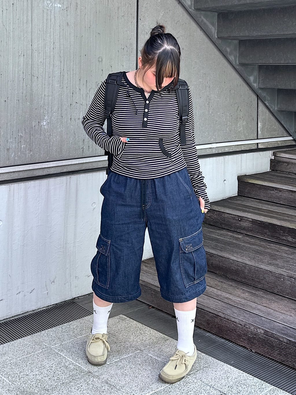 X-girlの2WAY WIDE LEG CARGO PANTS パンツ X-girlを使ったコーディネートを紹介します。｜Rakuten Fashion(楽天ファッション／旧楽天ブランドアベニュー)3917767