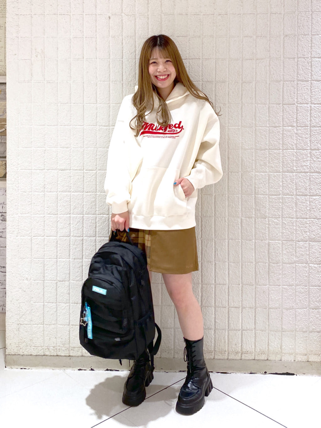 MILKFED.の【PC収納可・A4サイズ】ACTIVE MOLLE BACKPACK MILKFED.を使ったコーディネートを紹介します。｜Rakuten Fashion(楽天ファッション／旧楽天ブランドアベニュー)3924272