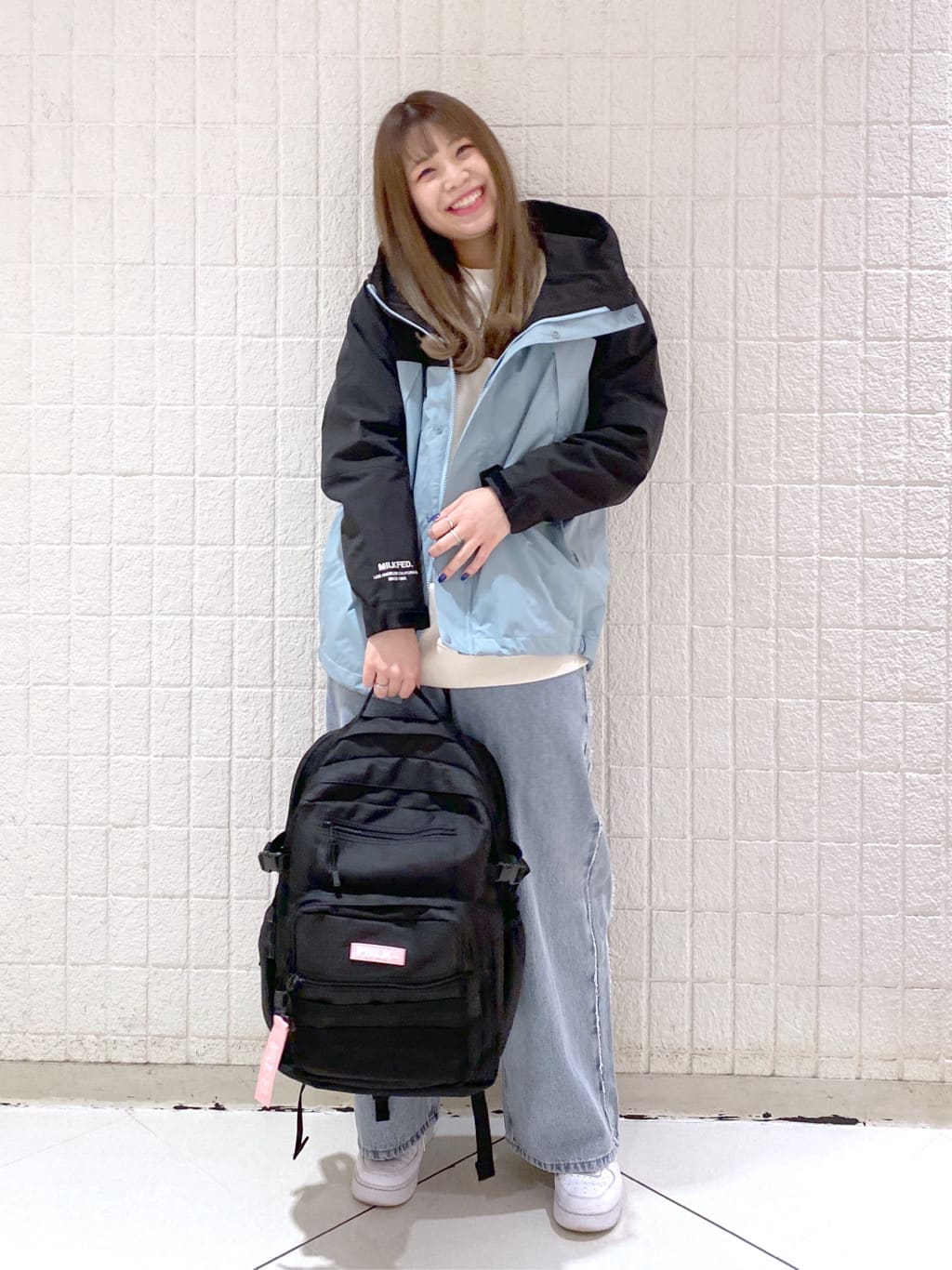 MILKFED.のDOUBLE PKT MOLLE BKPKを使ったコーディネートを紹介します。｜Rakuten Fashion(楽天ファッション／旧楽天ブランドアベニュー)3924315