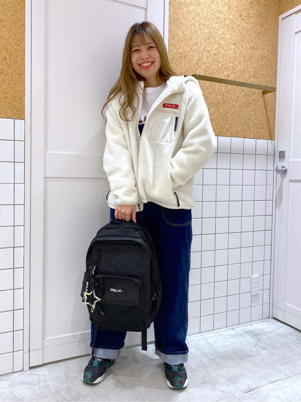 MILKFED.のW ZIP BACKPACK MILKFED.を使ったコーディネートを紹介します。｜Rakuten Fashion(楽天ファッション／旧楽天ブランドアベニュー)3924421