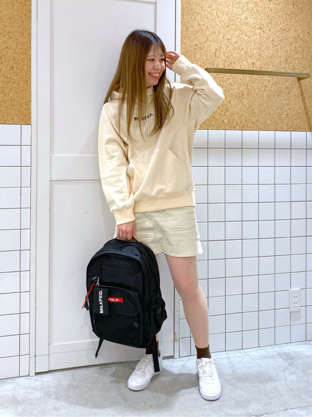 MILKFED.の【PC収納可・A4サイズ】W ZIP BACKPACK MILKFED.を使ったコーディネートを紹介します。｜Rakuten Fashion(楽天ファッション／旧楽天ブランドアベニュー)3924454