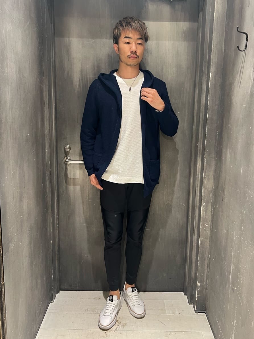 MEN'S BIGIのシェブロン柄リンクスジャガードロンTを使ったコーディネートを紹介します。｜Rakuten Fashion(楽天ファッション／旧楽天ブランドアベニュー)3946781