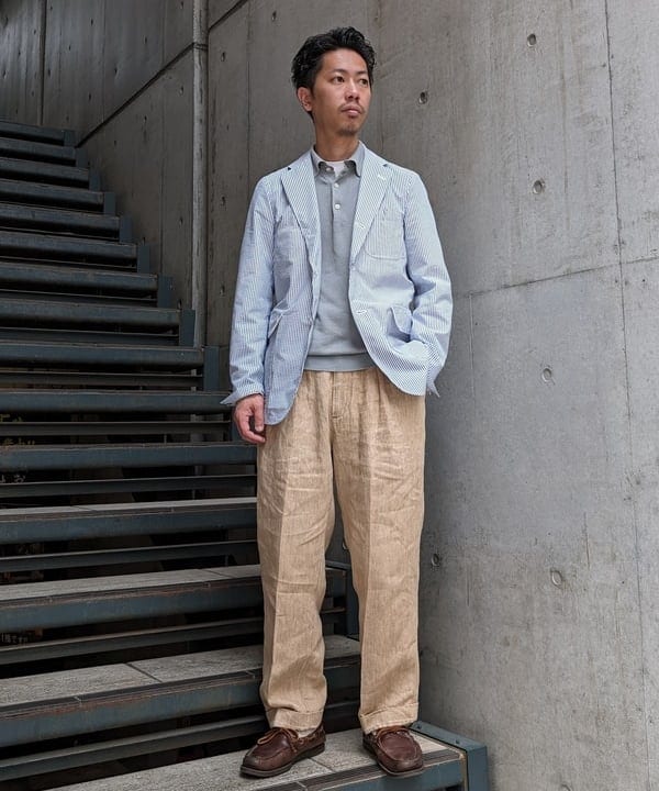 BEAMS MEN | BEAMS PLUS / シアサッカー 3ボタン ジャケット | Rakuten
