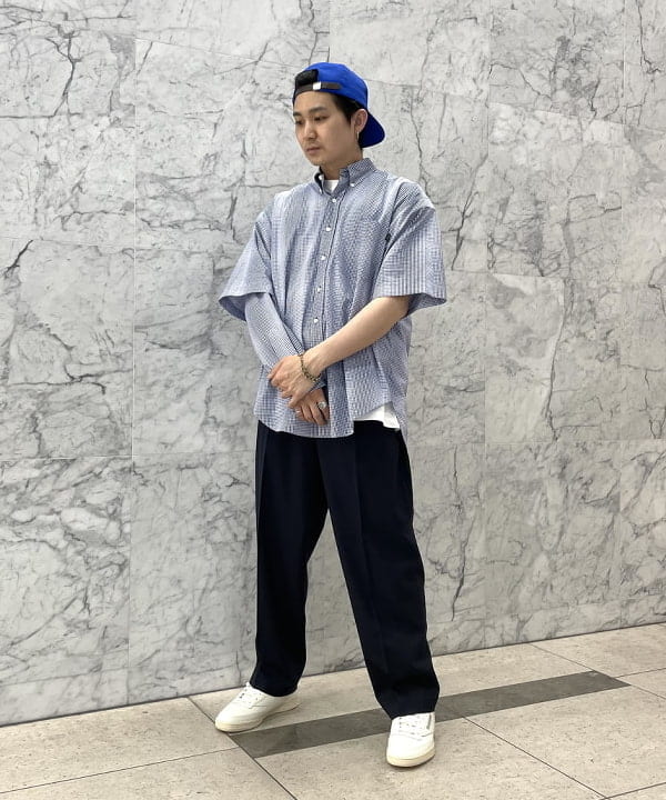 BEAMS OUTLET | ワイドテーパード イージー スラックス | Rakuten