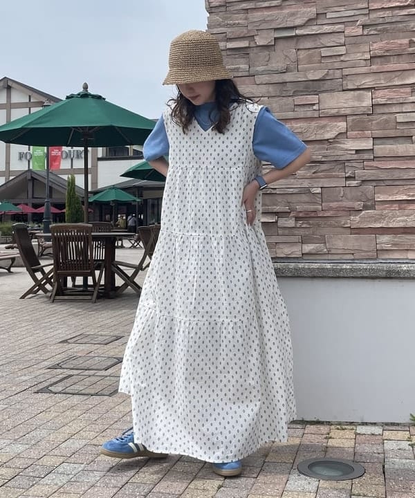 BEAMS HEARTのBEAMS HEART / コマ編み バケットハットを使ったコーディネートを紹介します。｜Rakuten Fashion(楽天ファッション／旧楽天ブランドアベニュー)3966674