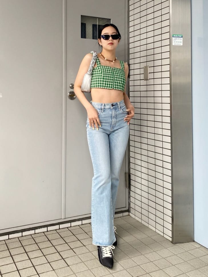 【未使用タグ付き】 MOUSSY MVS L/BLU FLARE 23 MOUSSY MVS L/BLU FLARE