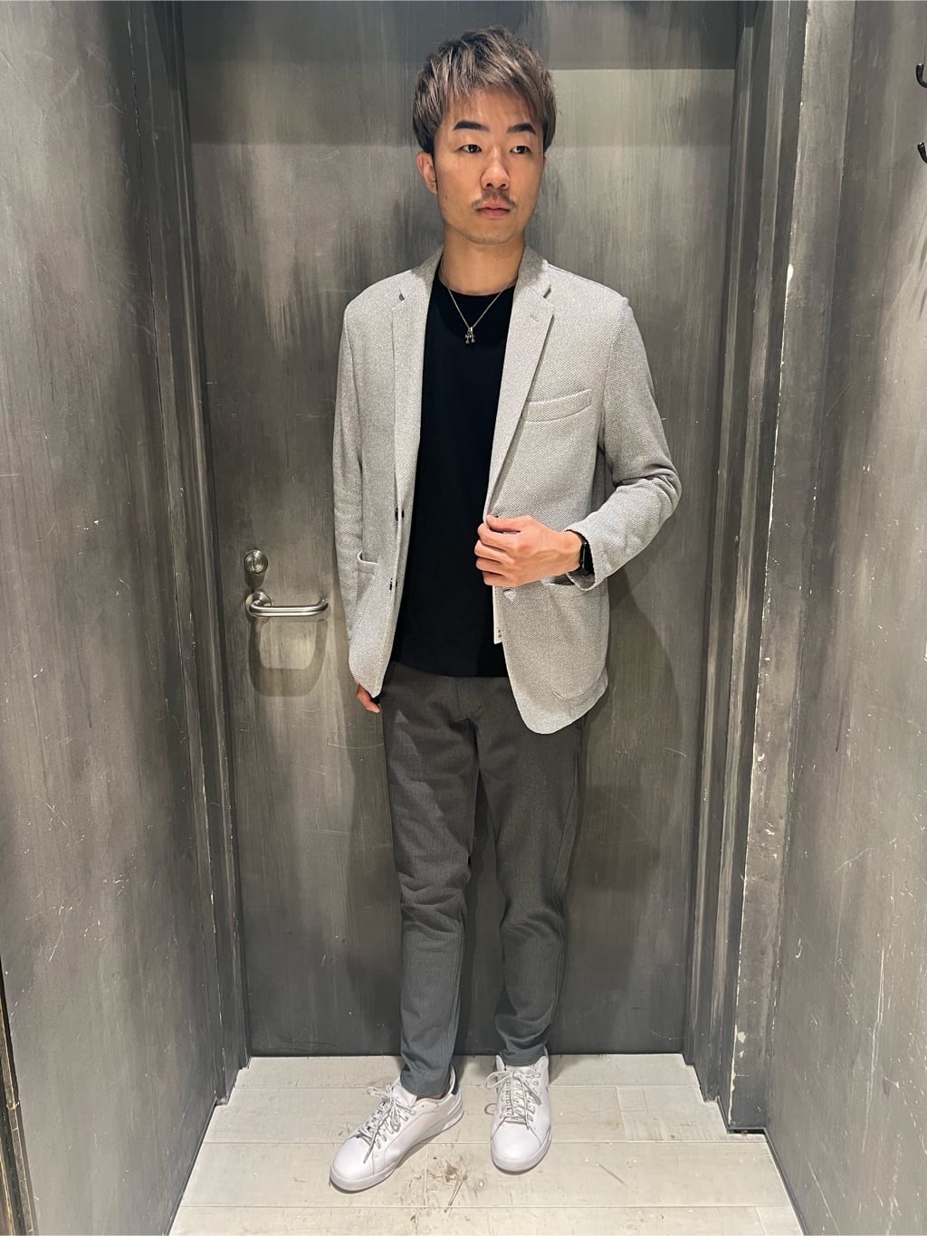 MEN'S BIGIのラッセル調ジャガードジャケットを使ったコーディネートを紹介します。｜Rakuten Fashion(楽天ファッション／旧楽天ブランドアベニュー)3968403