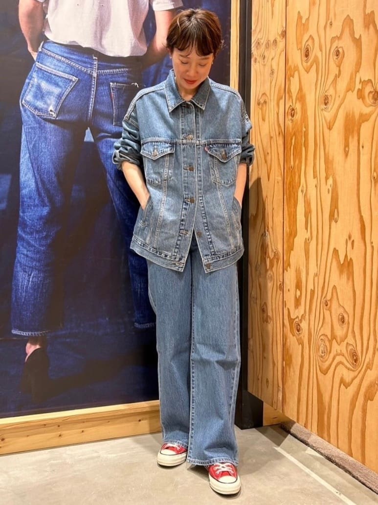 Levi's | XL WOMEN'Sトラッカージャケット ミディアムインディゴ WORN