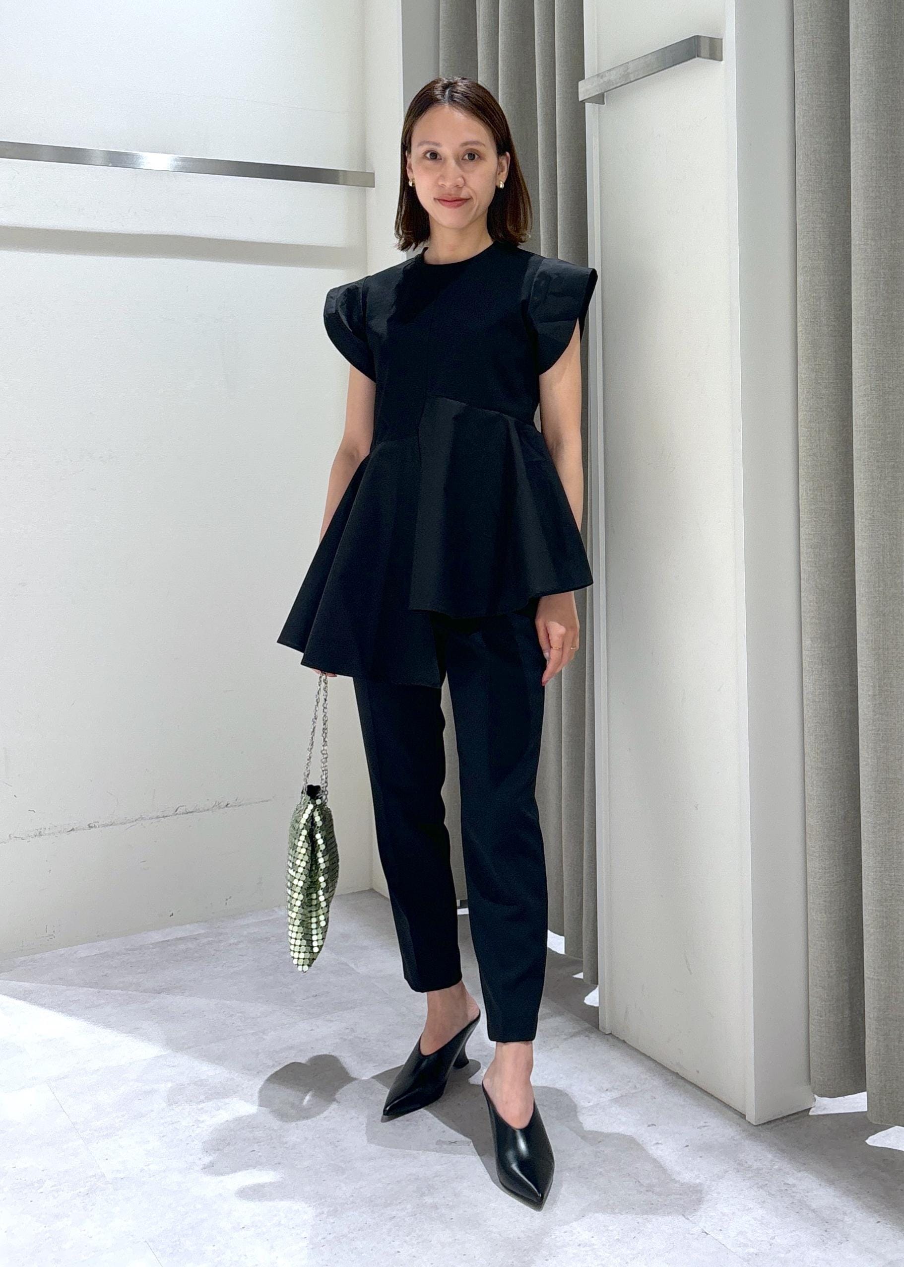 ADAM ET ROPE'の【再入荷・WEB限定・洗える】フリルペプラム