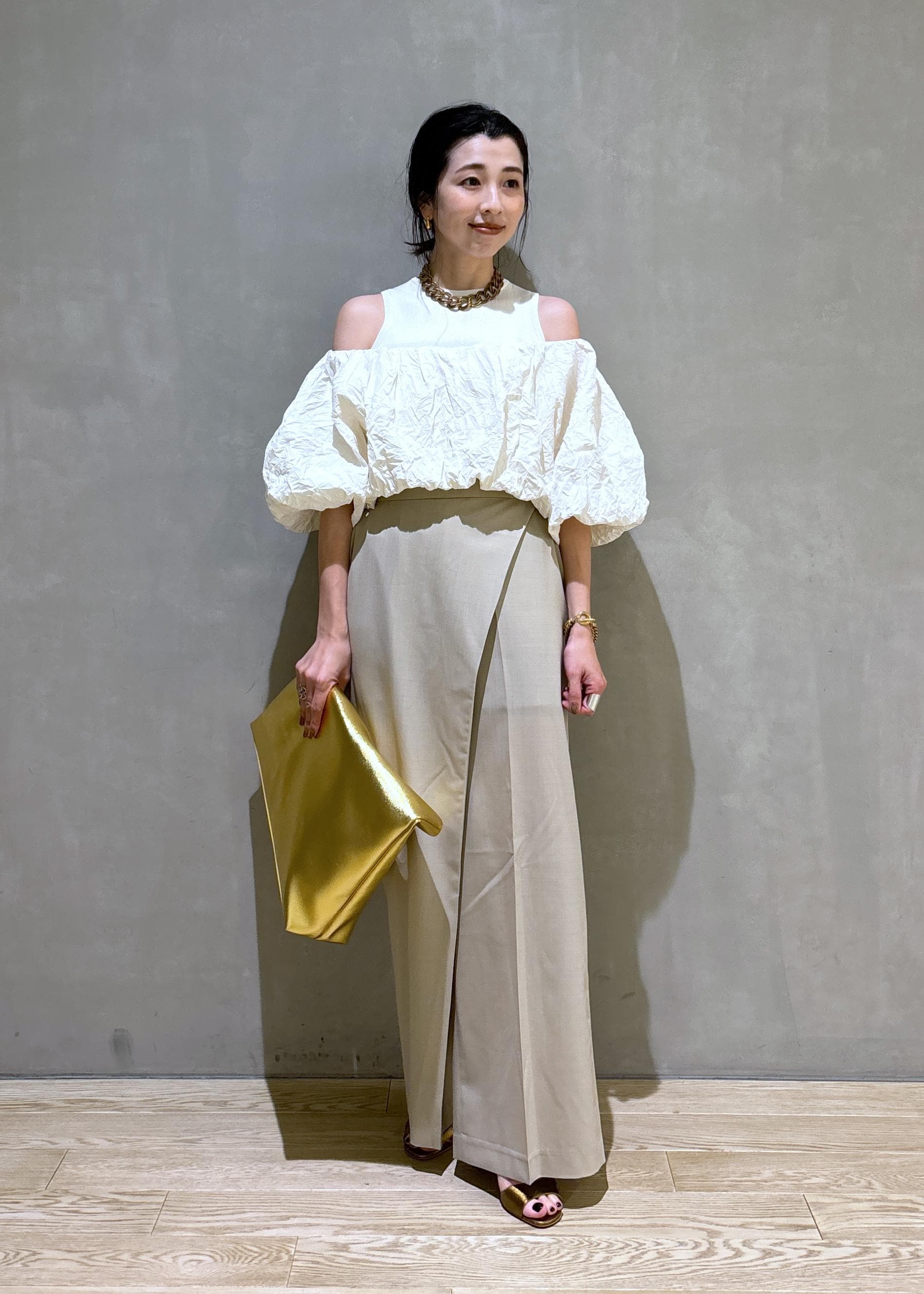 アダムエロペ 《セットアイテム》ニットタンクセットクロップドプル