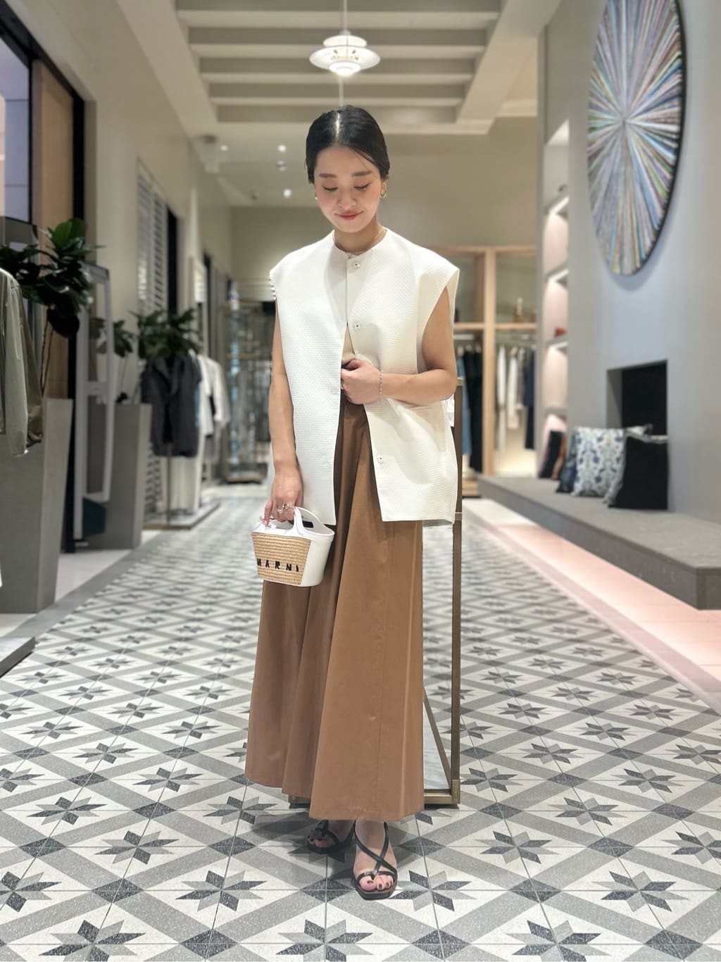 TOMORROWLAND | ピンドットマトラッセ コクーンジレ | Rakuten Fashion