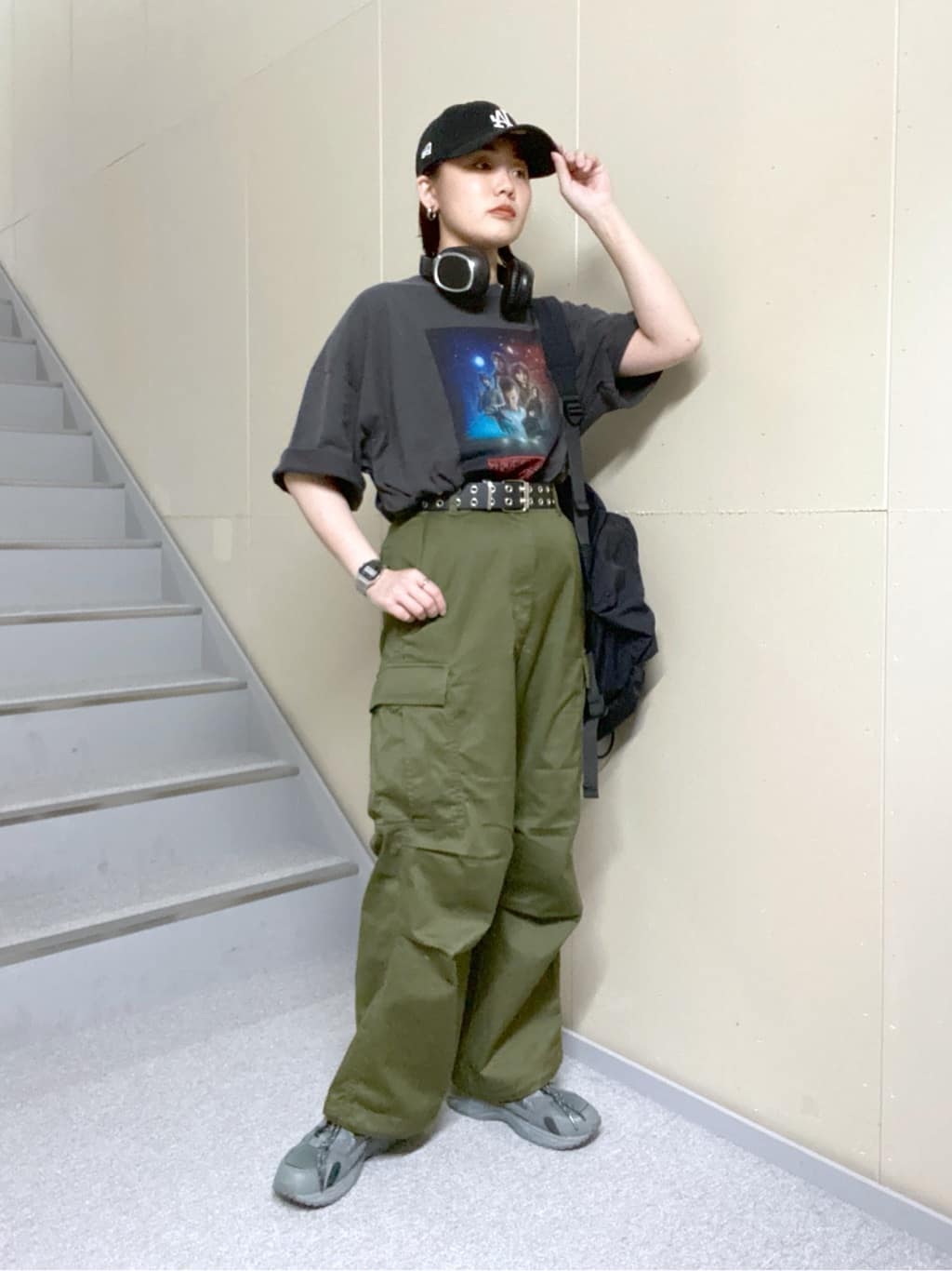 WEGOのワイドカーゴパンツを使ったコーディネートを紹介します。｜Rakuten Fashion(楽天ファッション／旧楽天ブランドアベニュー)3977075