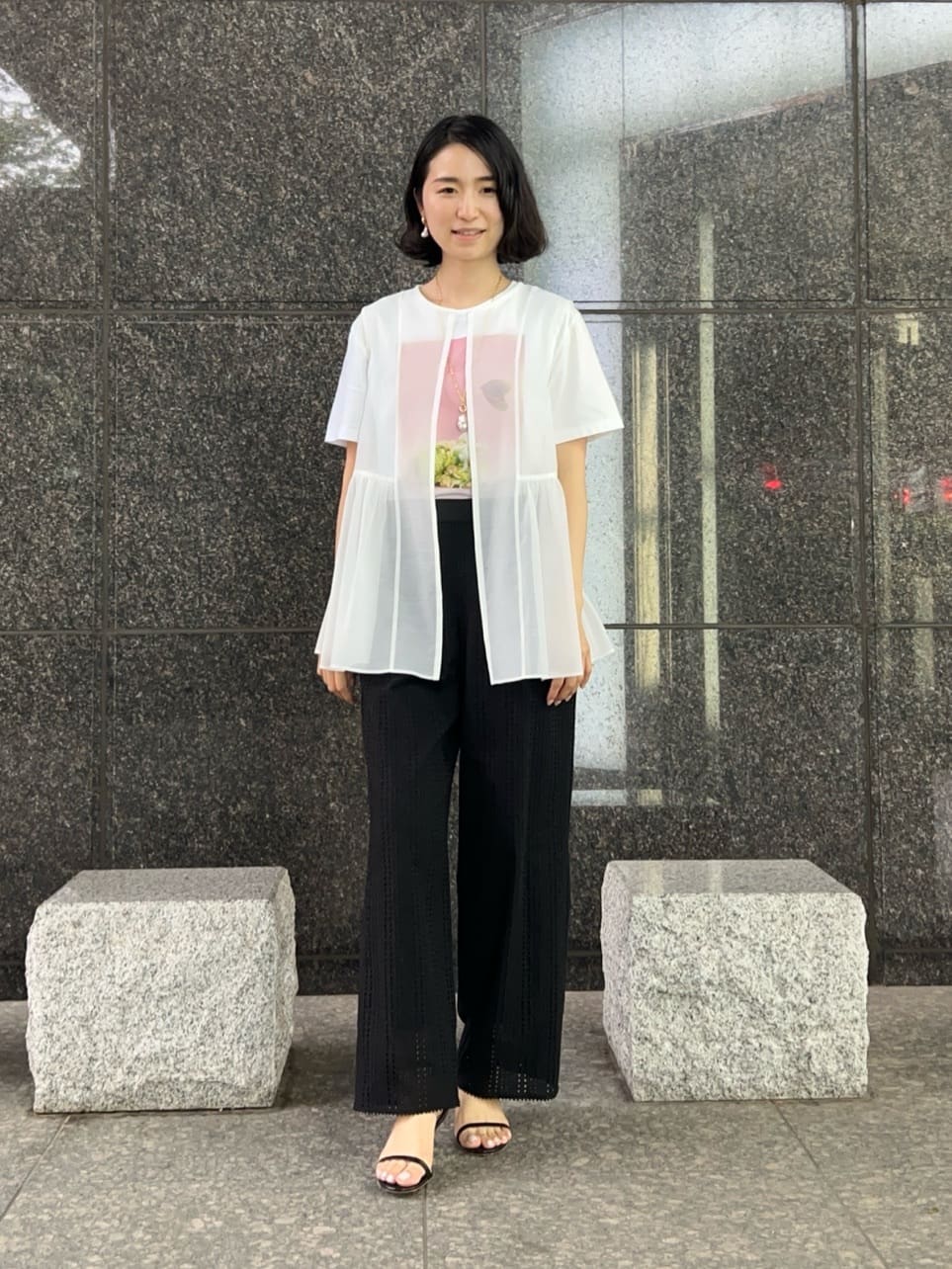 ANAYI | オーガンペプラムギャザージレ | Rakuten Fashion(楽天