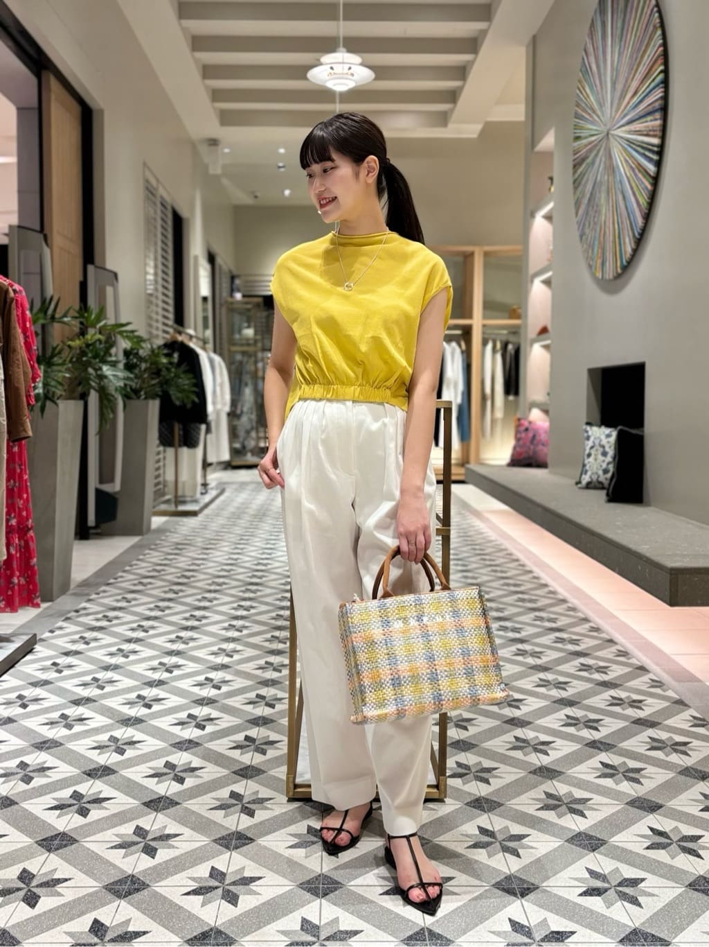 TOMORROWLAND | ヴィンテージピケ ワイドパンツ | Rakuten Fashion