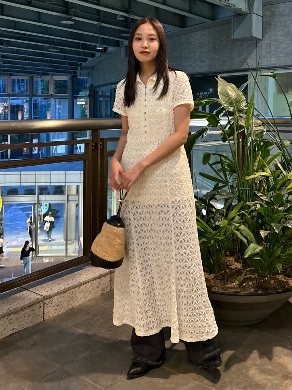 MOUSSY MERMAID H/S LACE ドレス MOUSSY | MERMAID LACE ドレス (ワンピース(ロング） ) |SHEL