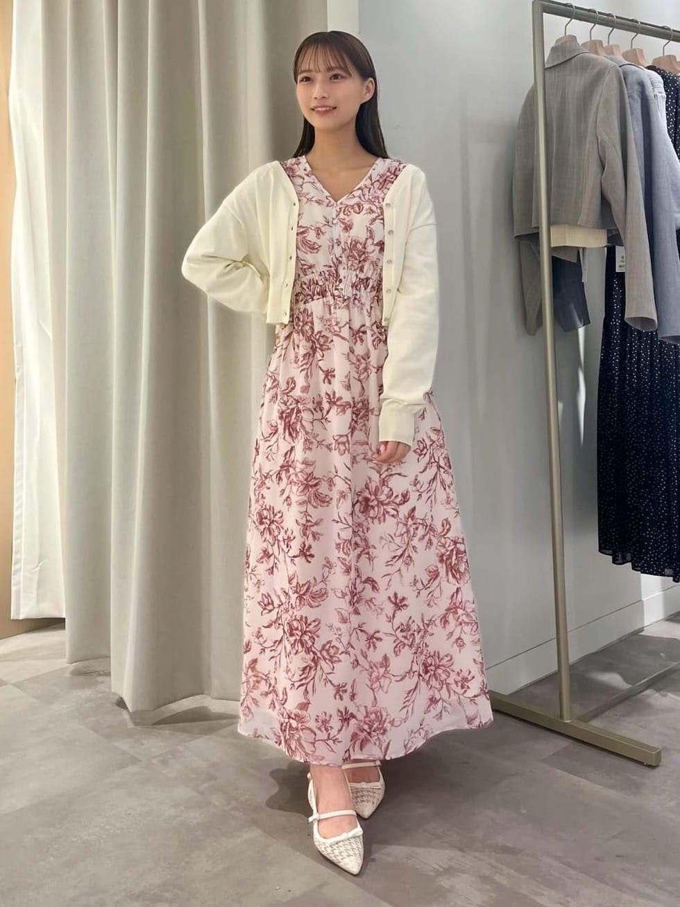 JILL by JILL STUARTの◇ビッグフラワーシャーリングワンピース WEB 