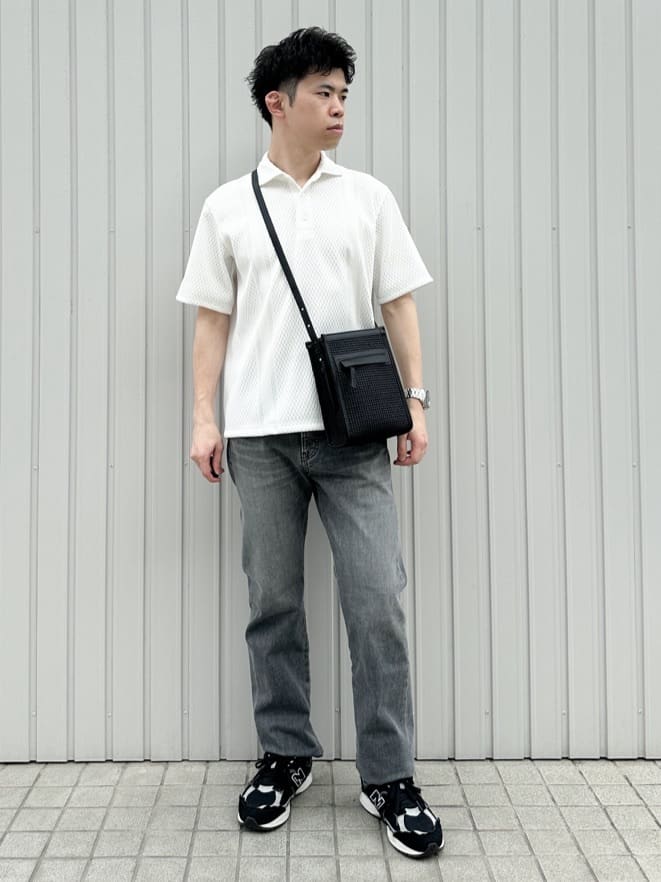 TAKEO KIKUCHIの【抗菌防臭】ケーブル ニットライク ポロシャツを使ったコーディネートを紹介します。｜Rakuten Fashion(楽天ファッション／旧楽天ブランドアベニュー)4011206