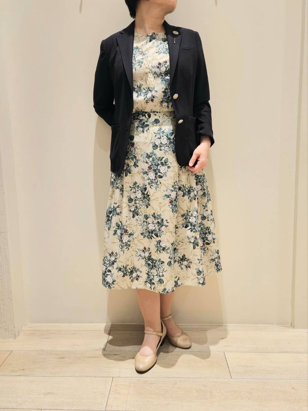 NEWYORKERのブーケストライププリント タックフレアスカートを使ったコーディネートを紹介します。｜Rakuten Fashion(楽天ファッション／旧楽天ブランドアベニュー)4018825