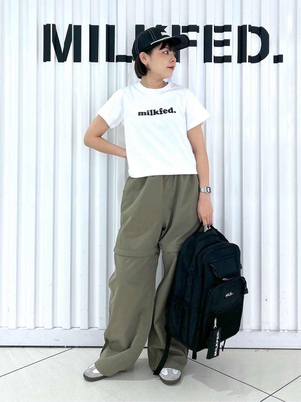 MILKFED.のCOOPER LOGO COMPACT S/S TEE MILKFED.を使ったコーディネートを紹介します。｜Rakuten Fashion(楽天ファッション／旧楽天ブランドアベニュー)4028750