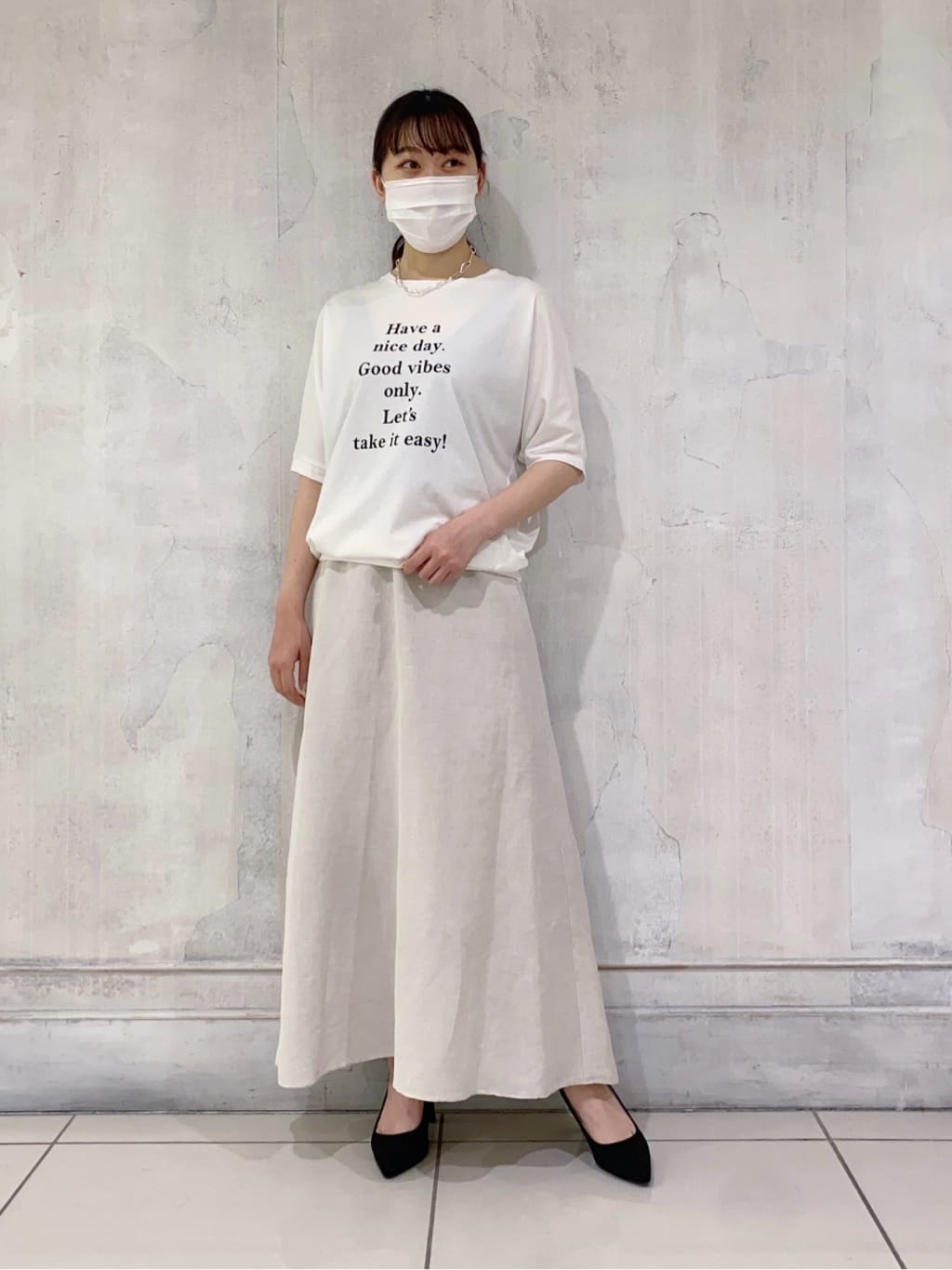 INDIVIの◆【日本製】リネンマキシスカートを使ったコーディネートを紹介します。｜Rakuten Fashion(楽天ファッション／旧楽天ブランドアベニュー)4033482