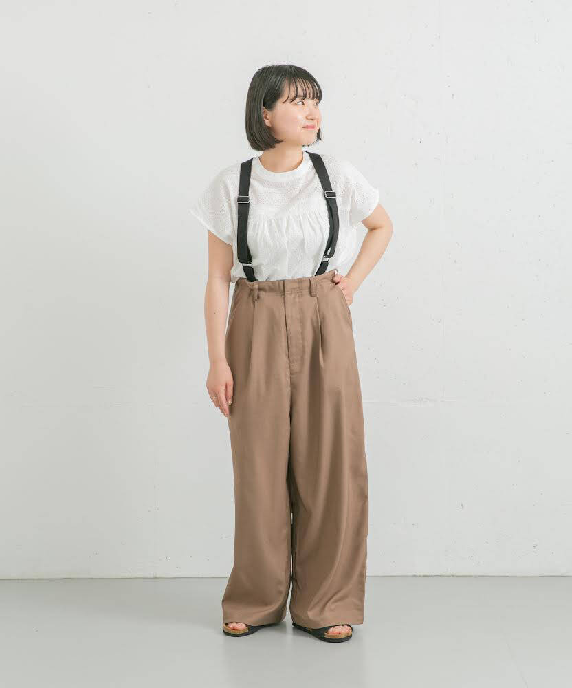 Sonny Labelのサスペンダー付きパンツを使ったコーディネートを紹介します。｜Rakuten Fashion(楽天ファッション／旧楽天ブランドアベニュー)4037137