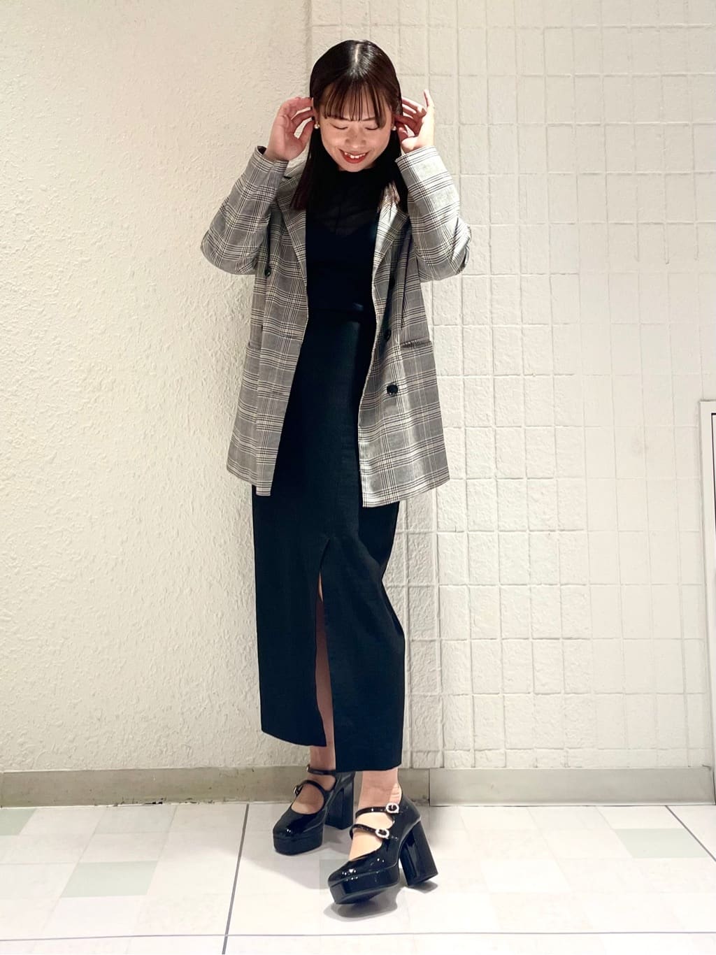 ESPERANZAのクロスダブルバックル厚底パンプス 結婚式二次会 パーティー 25SSを使ったコーディネートを紹介します。｜Rakuten Fashion(楽天ファッション／旧楽天ブランドアベニュー)4037804
