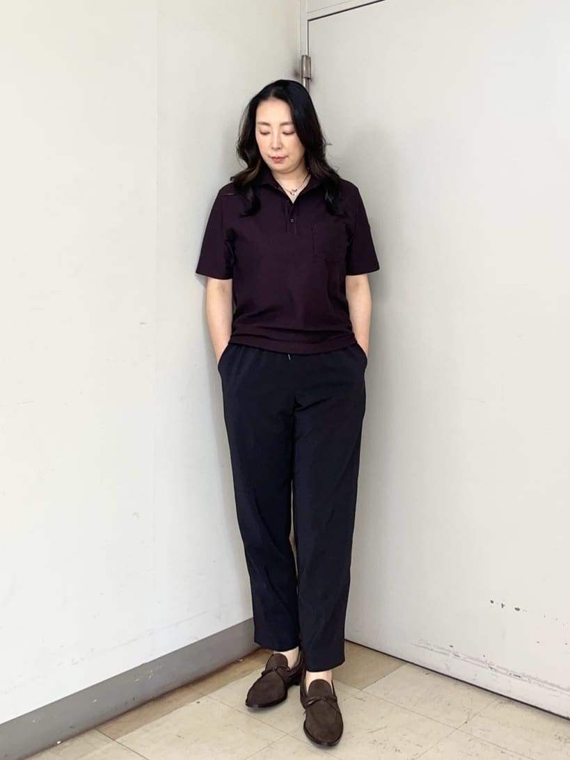 TAKEO KIKUCHIの【尾州織/Made in JAPAN】メランジ ポロシャツを使ったコーディネートを紹介します。｜Rakuten Fashion(楽天ファッション／旧楽天ブランドアベニュー)4043397