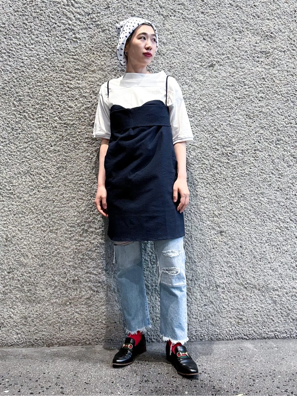 CITYSHOPのTOIT VOLANT Verona Short Dress DS-SVER-CTN-NVY:ワンピースを使ったコーディネートを紹介します。｜Rakuten Fashion(楽天ファッション／旧楽天ブランドアベニュー)4046243