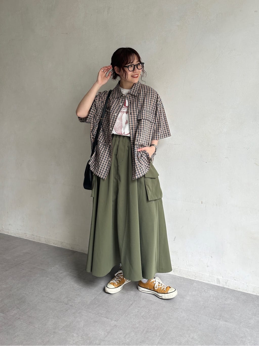 CPCMのツイルフレアカーゴスカートを使ったコーディネートを紹介します。｜Rakuten Fashion(楽天ファッション／旧楽天ブランドアベニュー)4046676