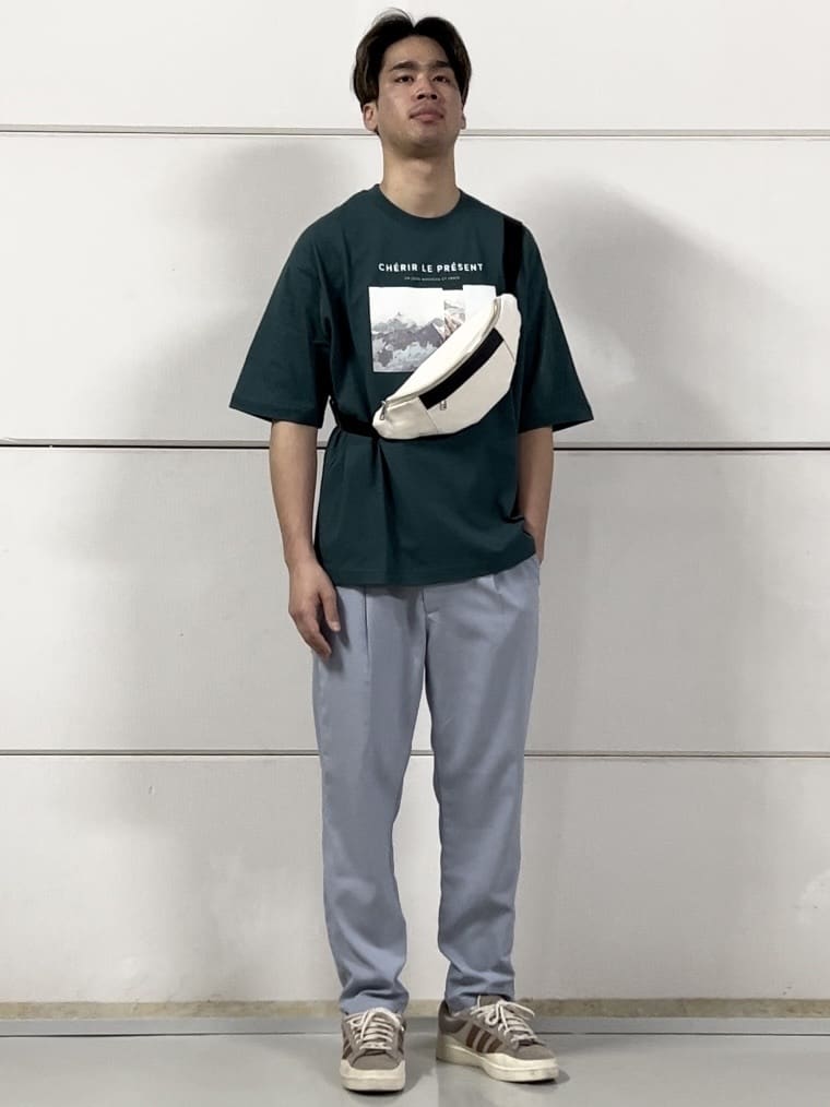 THE SHOP TKの【サスティナブル素材】FRESH NATUREデザイン刺繍Tシャツ プリントを使ったコーディネートを紹介します。｜Rakuten Fashion(楽天ファッション／旧楽天ブランドアベニュー)4050188